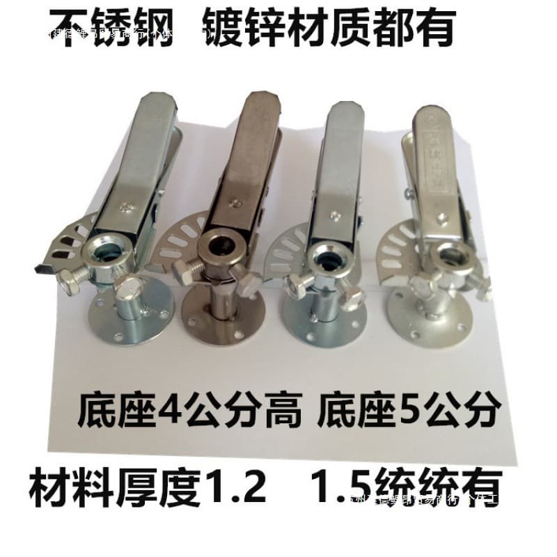 Galvanized 304 Stainless Steel Adjusting Valve Handle Manual Air Volume Regulator Actuator Damper Turbine