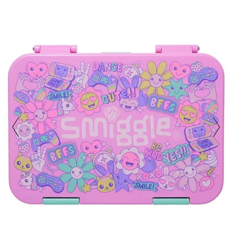 Australian Smiggle Backpack for Girls, Pink Sunflower Series, Large Capacity Lightweight School Bag for Elementary Students