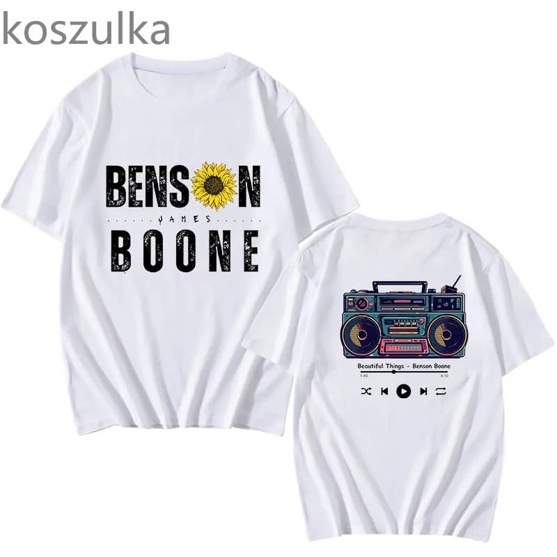 【Cross-border EU Size】Benson Boone Beautiful Things Funny T Shirts Y2k