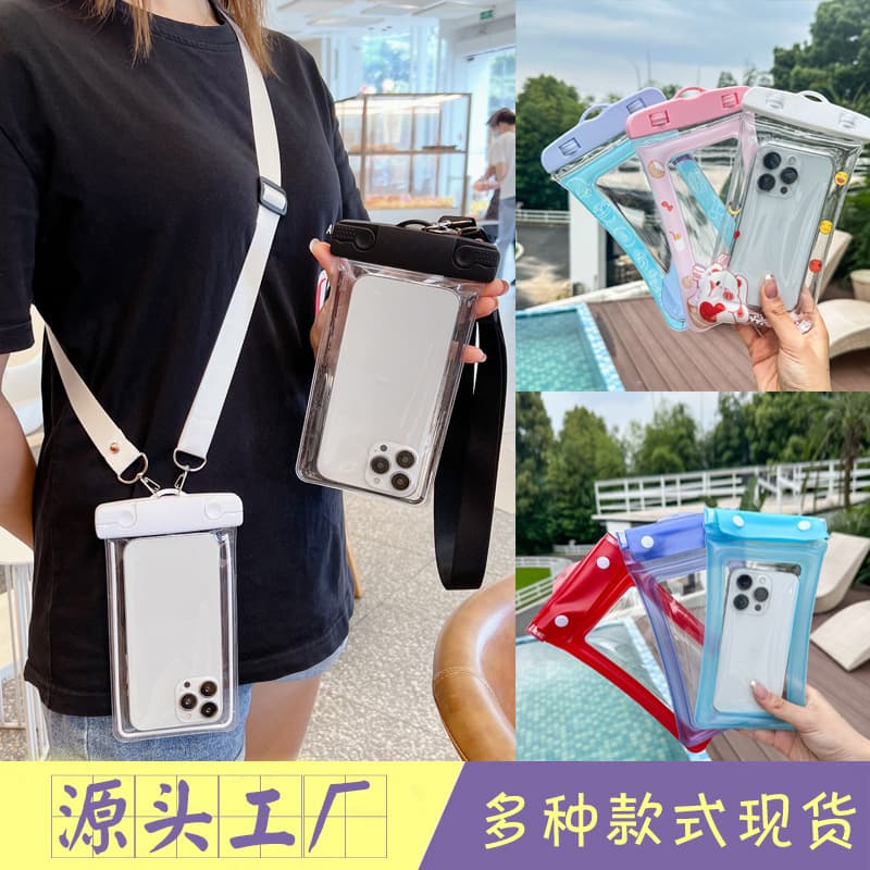 Simple Glow-in-the-dark Waterproof Phone Bag Touch Screen Fluorescent Swimming Underwater Photography Phone Cover