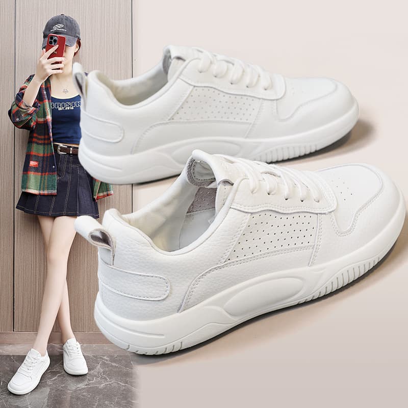 E101-1 Mesh White Sneakers for Women 2026 New Spring Flat Shoes Soft Sole Comfortable Versatile Sports Casual Shoes