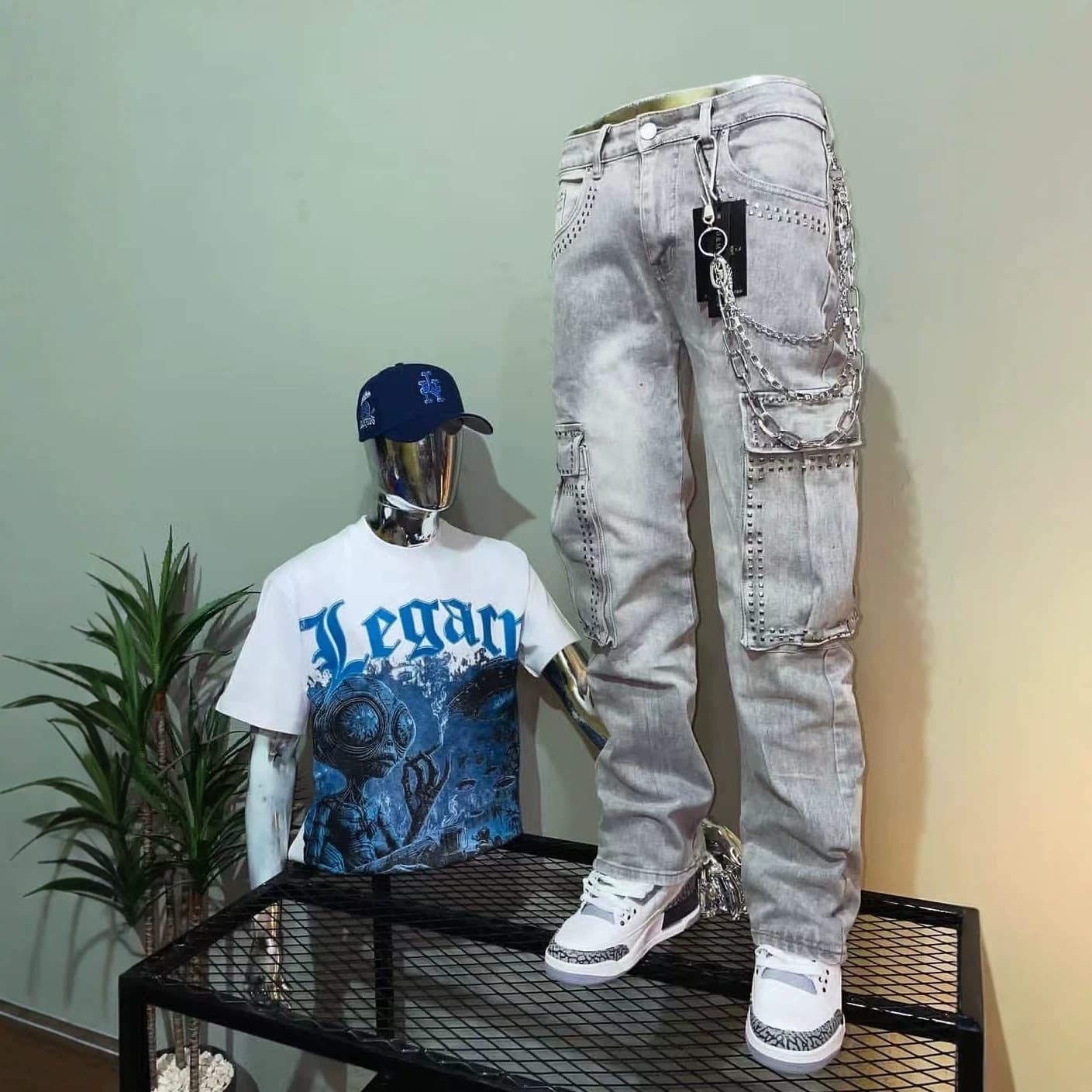 Men's Jeans Cargo Jeans Wholesale Pocket Pants