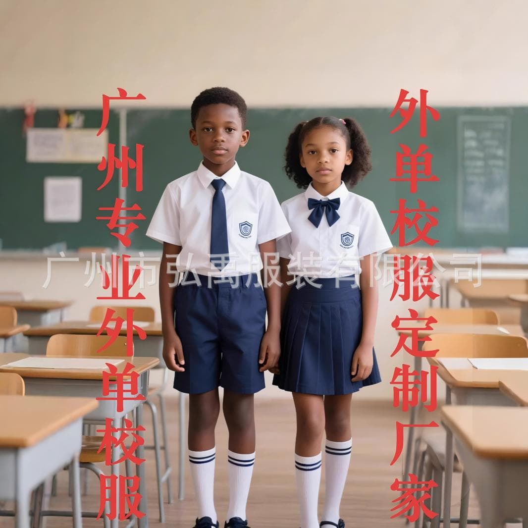 Custom student school uniform shirt factory, custom African school uniform design, primary school white shirt uniform customization