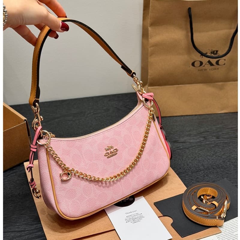 26 New Teri25 Underarm Bag Hobo Shoulder Bag Plaid Series Fashion One-Shoulder Handbag Mahjong Bag Crescent Bag