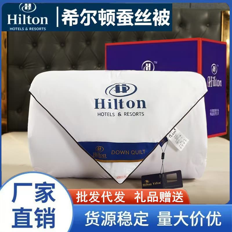 Hilton Hotel Mulberry Silk Duvet Summer Air Conditioning Quilt Spring/Autumn Cotton Blanket Warm Winter Duvet Core Gift Wholesale