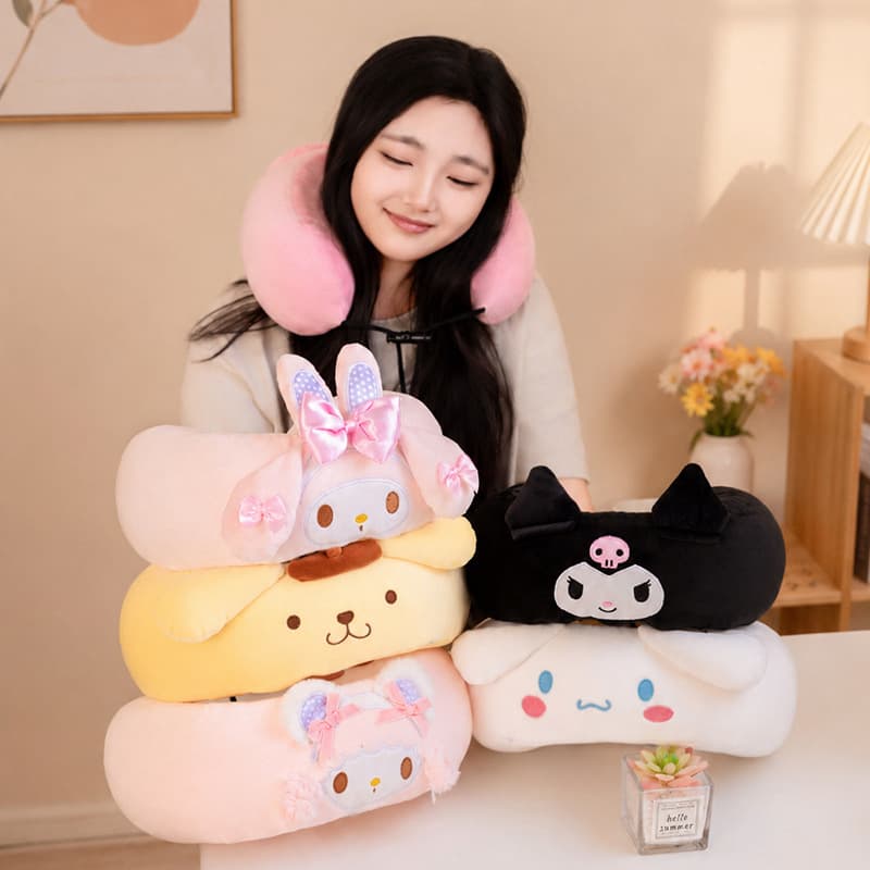 Cute Cartoon U-Shaped Pillow Travel Neck Pillow Office Nap Pillow Portable Pillow Memory Foam Factory Wholesale