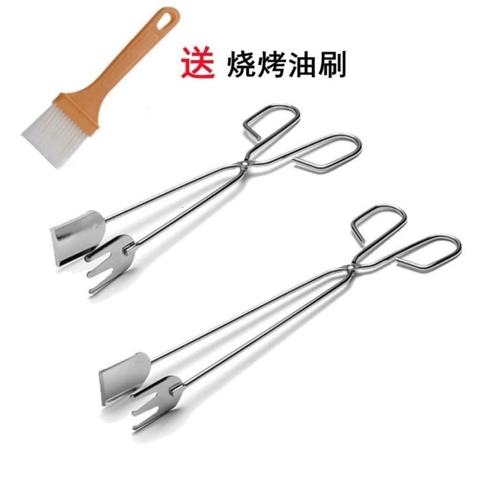 Stainless Steel BBQ Tongs, Charcoal Tongs, Bread Tongs, Steak Tongs, Malatang Vegetable Tongs, Food Frying Tongs, Fast Food Tongs
