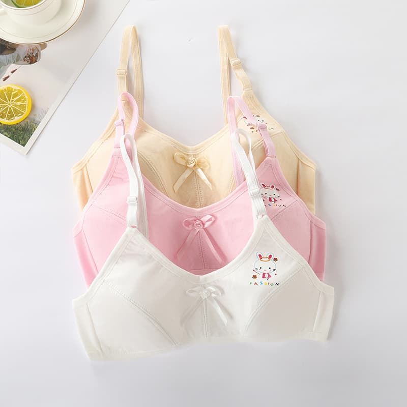 Girls' underwear development period small vest for girls, primary school students, cotton 10-13 years old children's girls bra