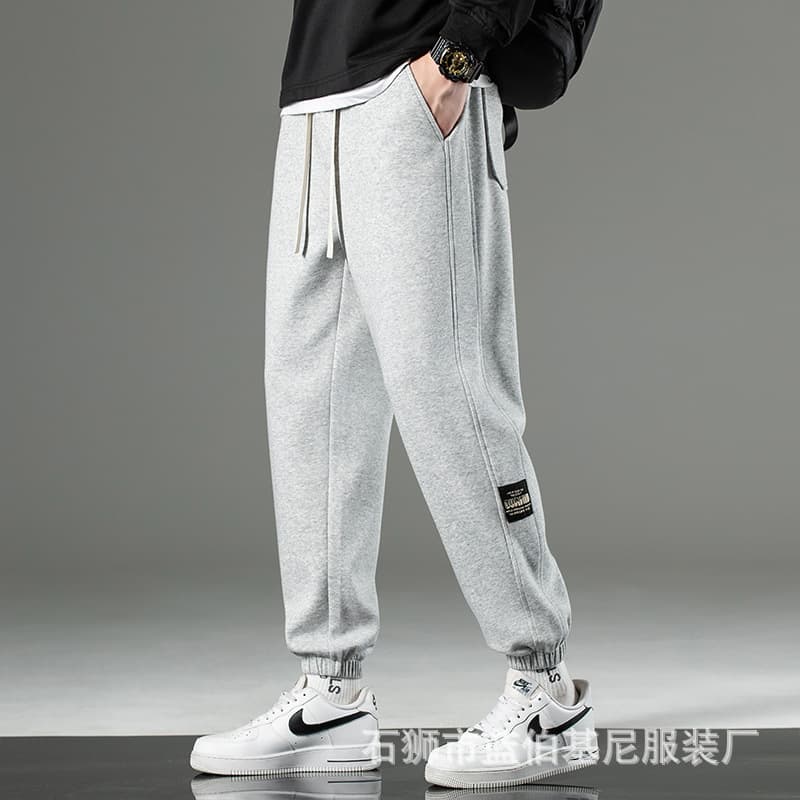 Men's Casual Pants 2025 Spring Korean Style Loose Large Size Sports Pants Trendy Brand Spring & Fall Men's Sweatpants Outer Pants