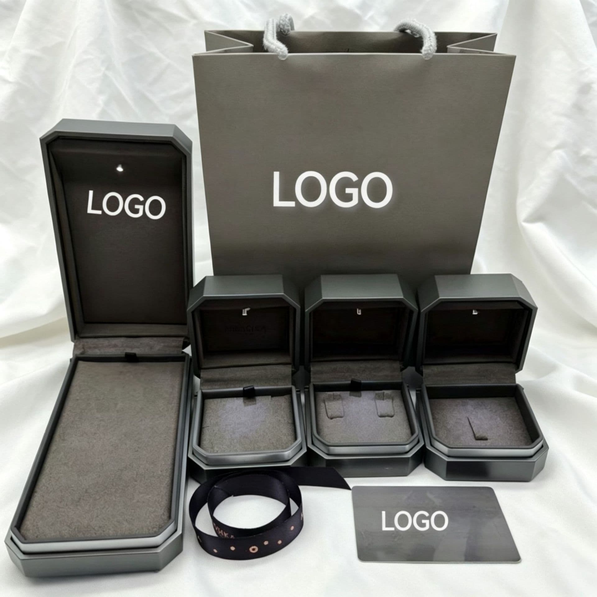 MESSIKA Jewelry Gift Box with LED Light, Necklace Ring Earring Packaging Box, MESSIKA Premium Gift Box