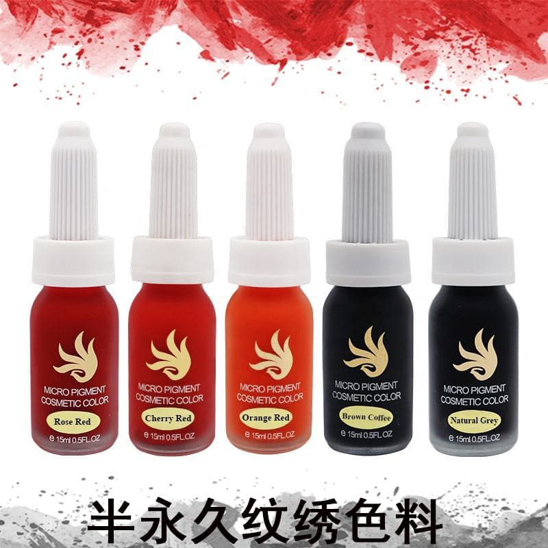 Semi-Permanent Tattoo Eyebrow Coloring Material Plant-Based Easy to Color Lip Tinting Eyeliner Dye Professional Beauty Tools