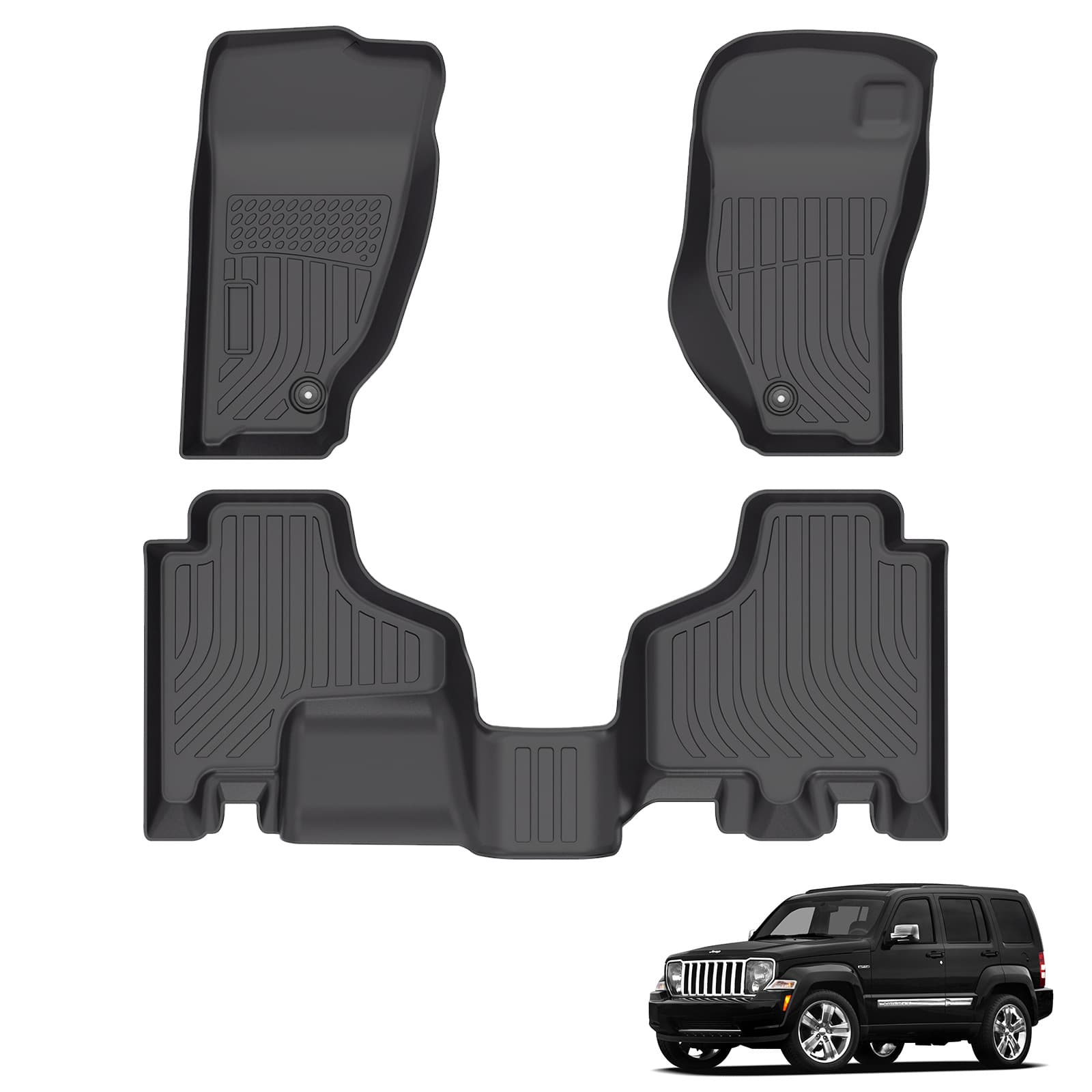 All-Weather TPE Car Floor Mats for Jeep Liberty 2008-2012