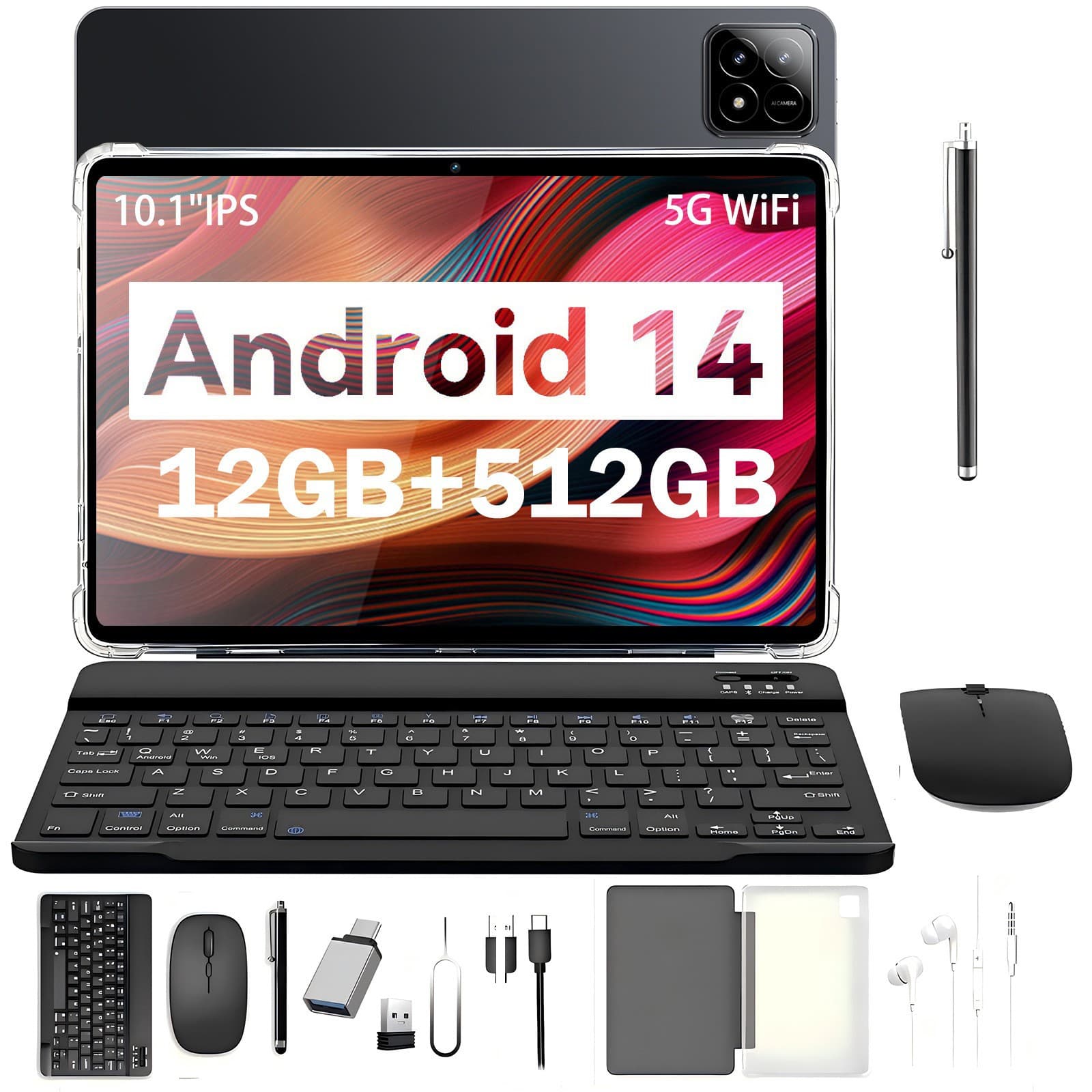 2025 Manufacturer Wholesale Stock Cross-border 10.1-inch Tablet Pad6S Smart Bluetooth Calling HD Screen