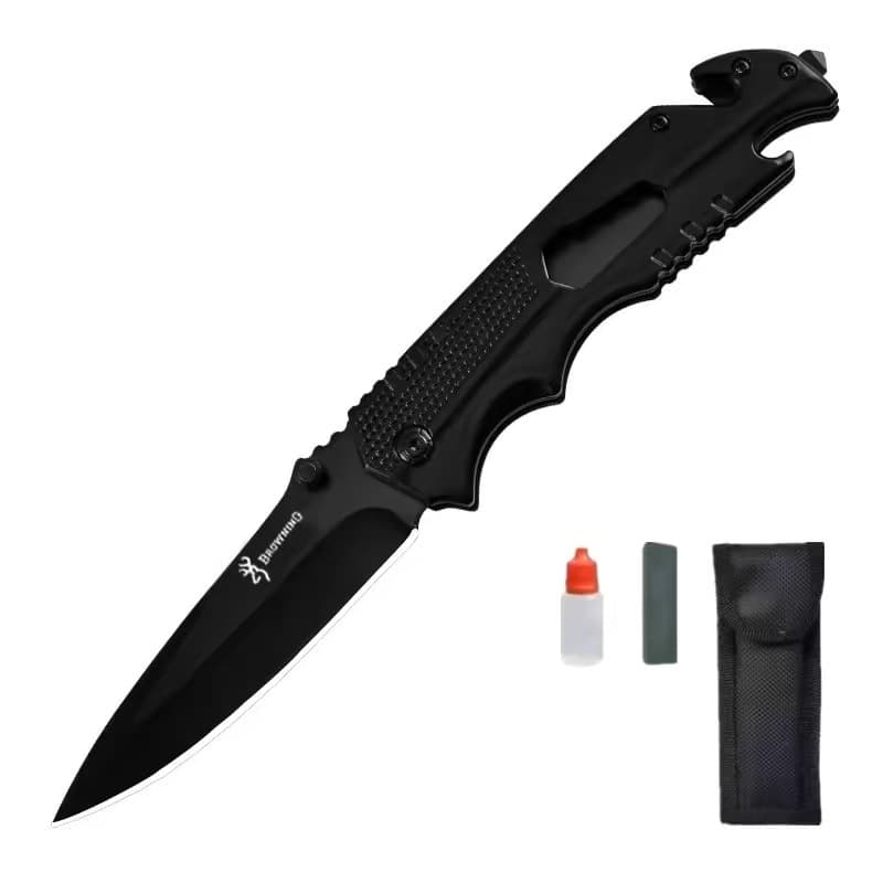 Factory Stock Folding Non-lock Knife Export Cross-border Multi-function Knife Household Fruit Knife Portable with Glass Breaker