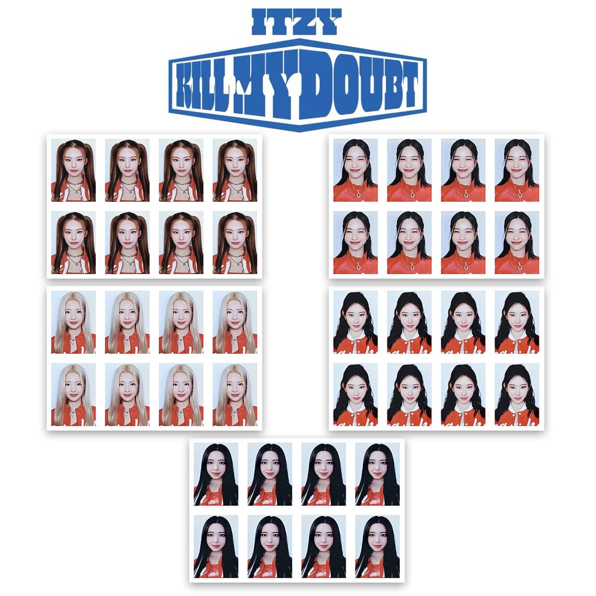 ITZY Kill My Doubt Album Merch 1-inch Photo ID Photo Passport Photo