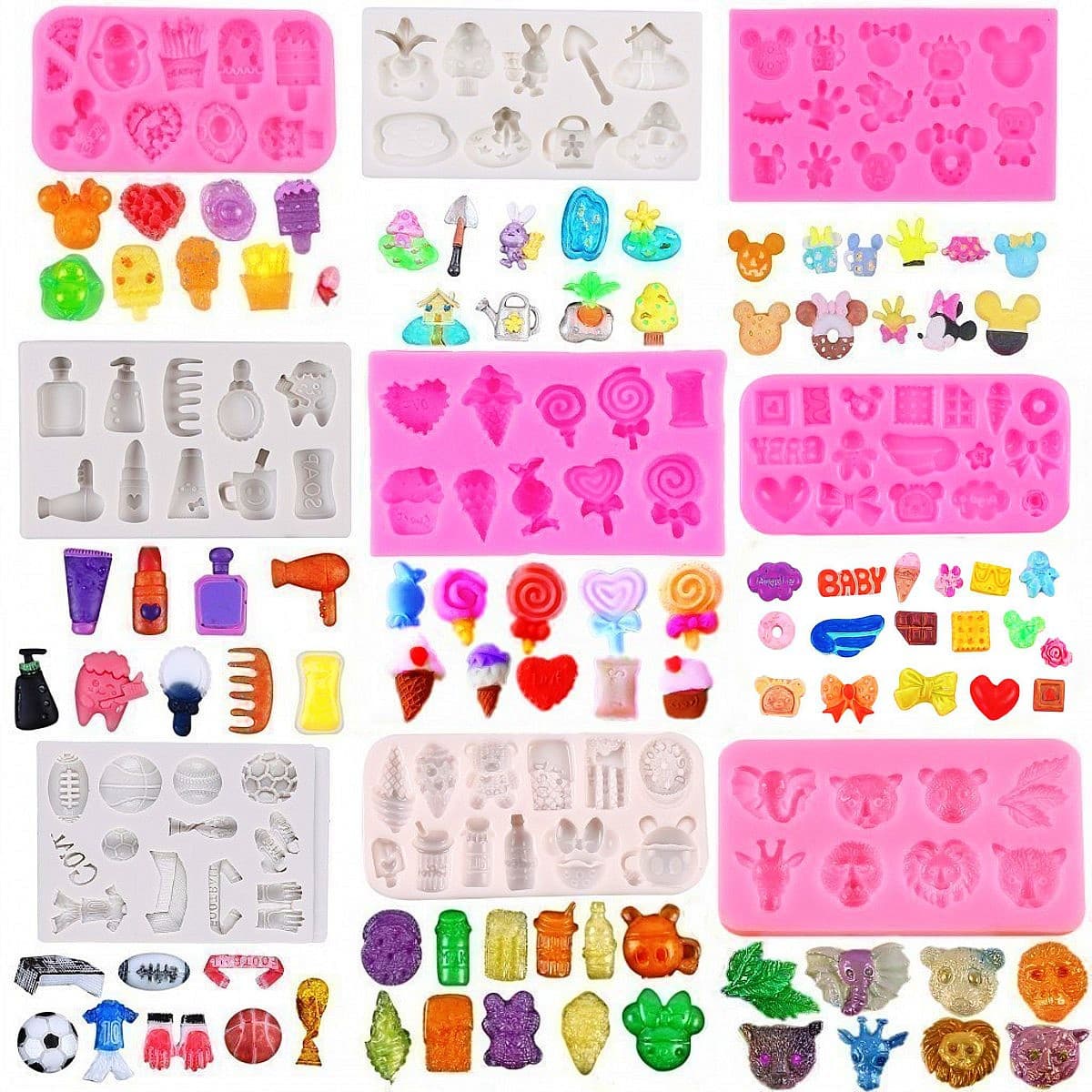 DIY Candy Lollipop Silicone Mold, Wax Seal, QQ Candy Mold, Resin Cream Glue Phone Sticker Accessories Jewelry