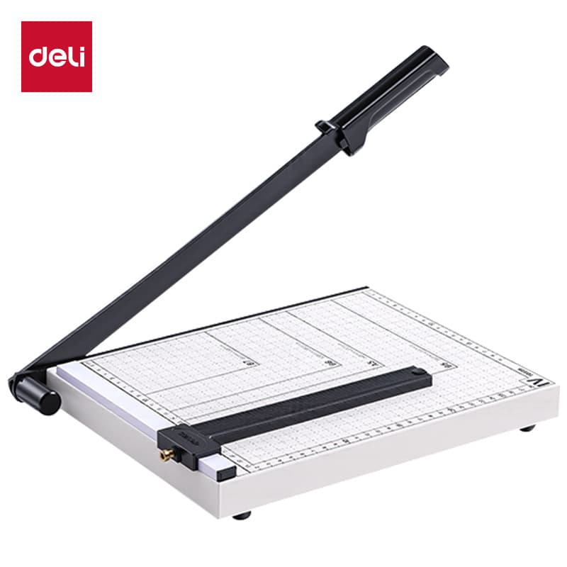 Deli Office Paper Cutter Manual Paper Trimmer Multifunctional Paper Cutting Machine Small Photo Cutting Knife