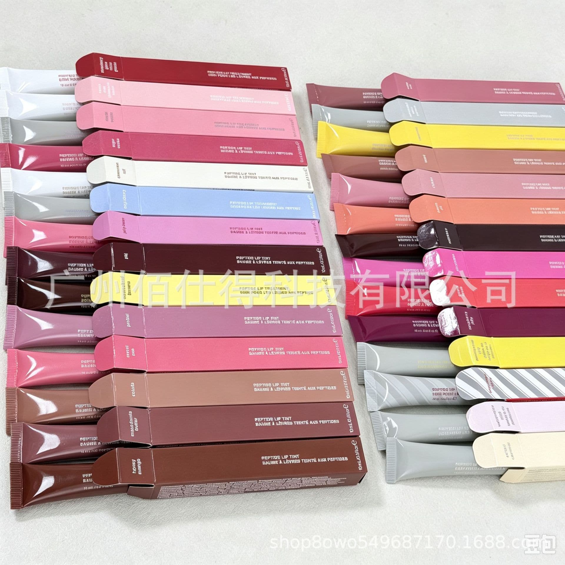 In Stock Hailey Same Style hailey Lip Balm Moisturizing Lip Gloss Tinted Polypeptide Lip Glaze Lip Tint Lipstick 25 Colors
