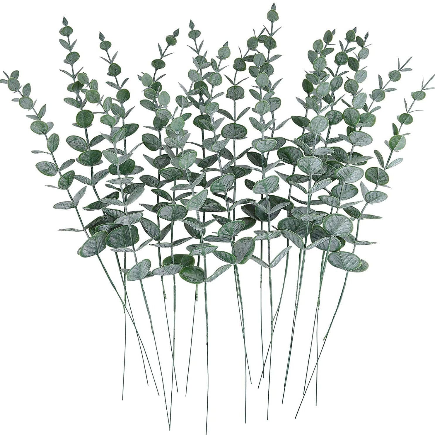 38cm Yugala Artificial Plant Single Branch Forest System Simulation Green Plant Bouquet Faux Flower Office Culture Decoration