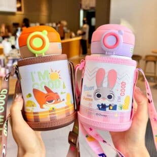 Pre-Ju Meng Toy Story Kids Insulated Water Bottle, School-Exclusive Thermos for Boys, Student Water Cup Birthday Gift