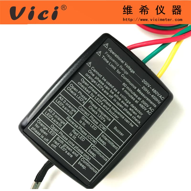 Vichy VC850 Three-Phase AC Phase Sequence Meter