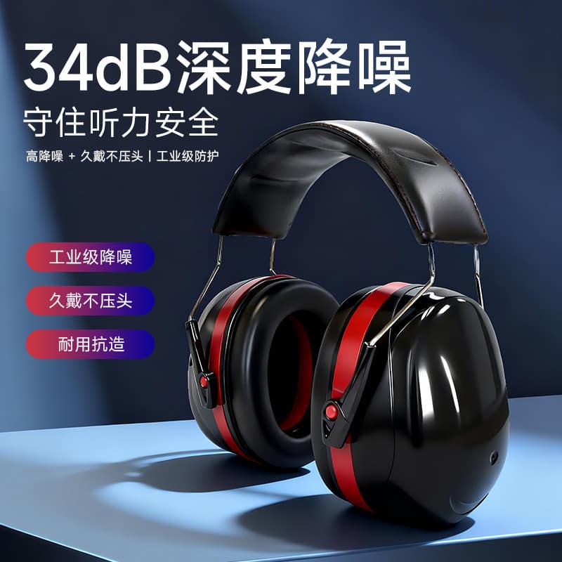 In Stock Professional Noise-Canceling Earmuffs Soundproof Hearing Protection Headphones for Shooting, Industrial, Factory, Sleeping, and Study Use