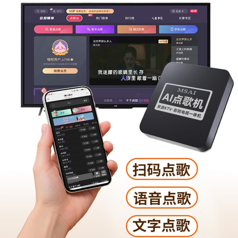 New Home KTV Smart Song Request System Wireless Home Karaoke OK Lei Shi System All-in-One Source Factory