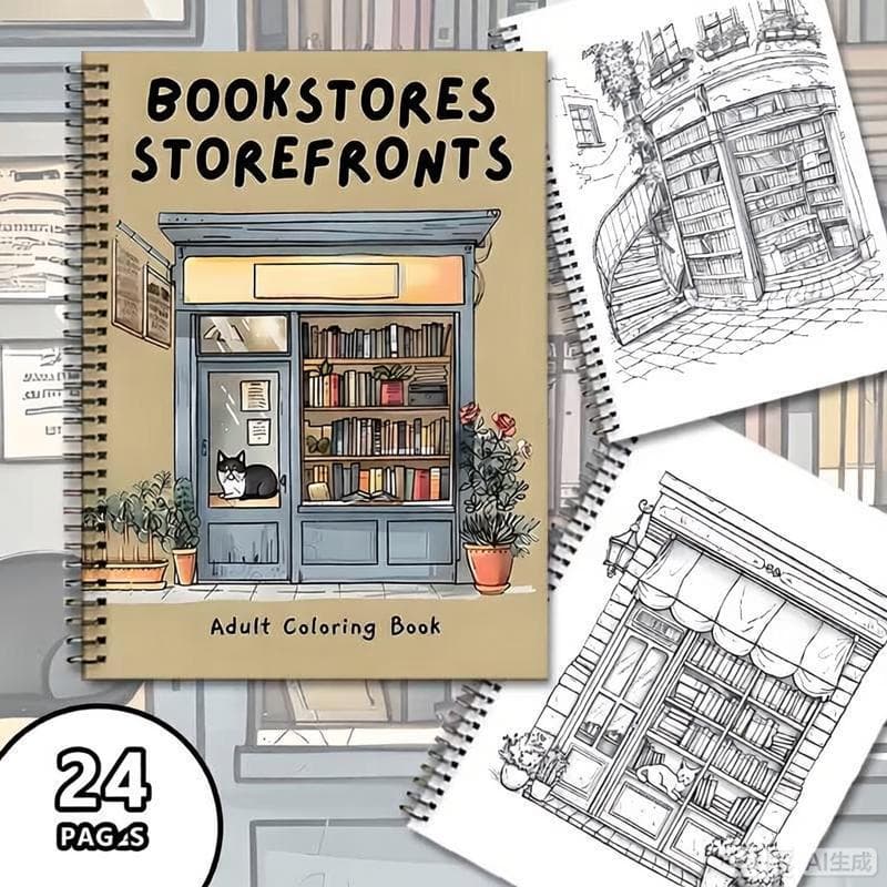 Cross-border new hot-selling A4 bookstore coloring book spiral coil coloring book graffiti painting and coloring