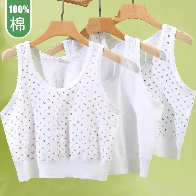 Middle-Aged Breathable Undershirt Grandma Style Vest Bra Mom Underwear Elderly Spring/Summer Women's Bra New Chinese Style