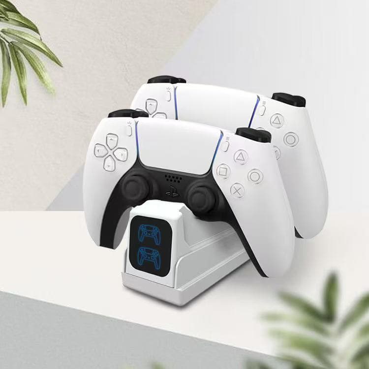 Suitable for PS5 controller fast charger contact dual base charging game controller charging base accessories with light screen