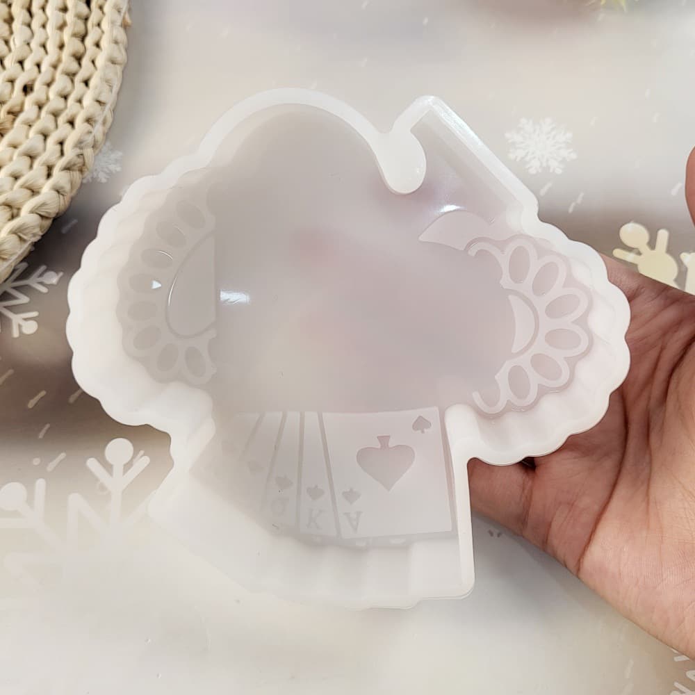 Z0128 Spade Incense Mold Crystal Epoxy Silicone Mold DIY Decorative Silicone Mold