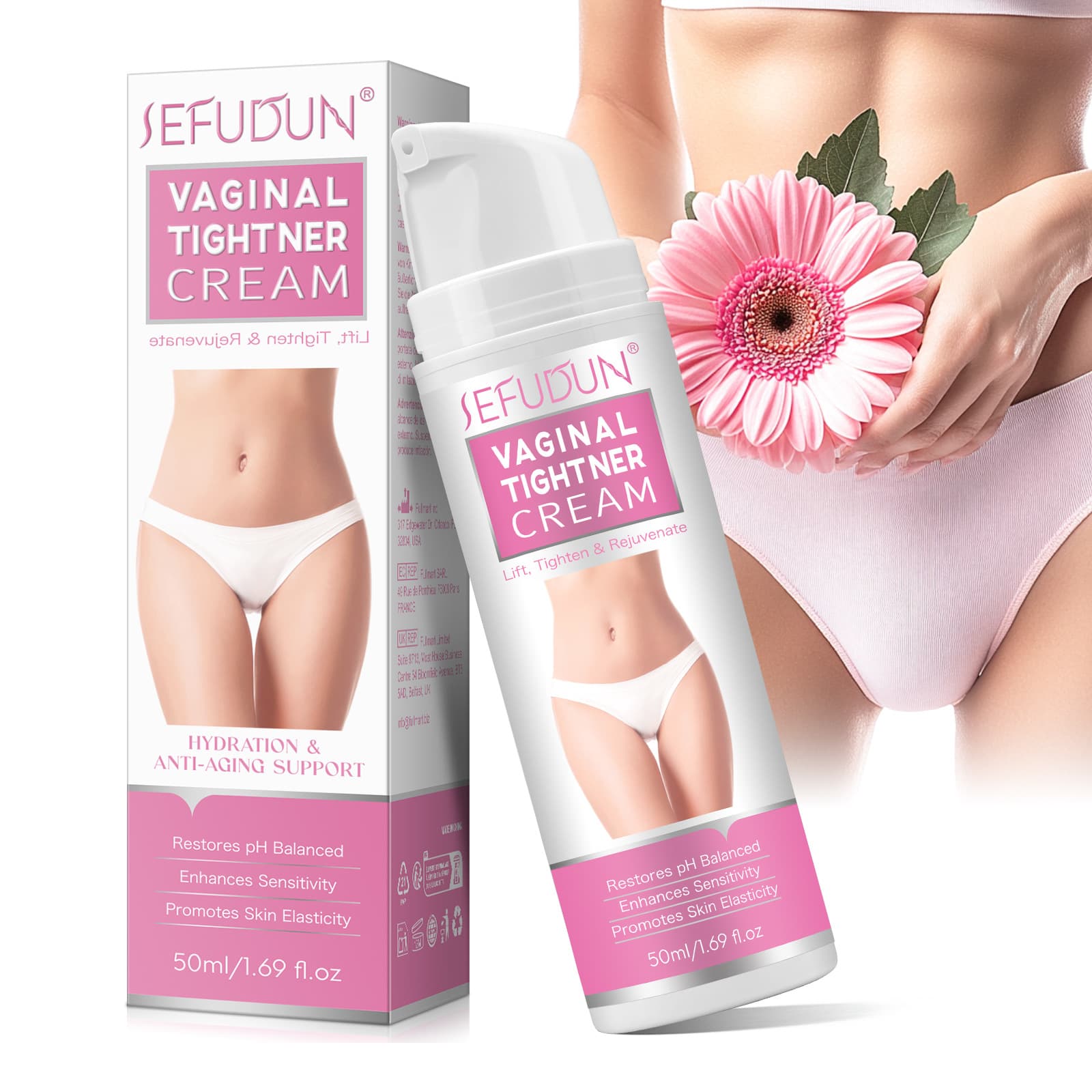 SEFUDUN Vaginal Firming Cream for Loose Private Area Care, Lifting and Tightening Intimate Skin Elasticity, pH Balance