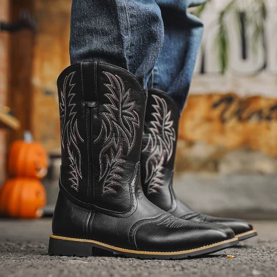 8701 Cross-border Men's Shoes Autumn New Style Leather Boots OPP Zipper Bag Packed Without Shoe Box (You Mei Rui Jie Series)