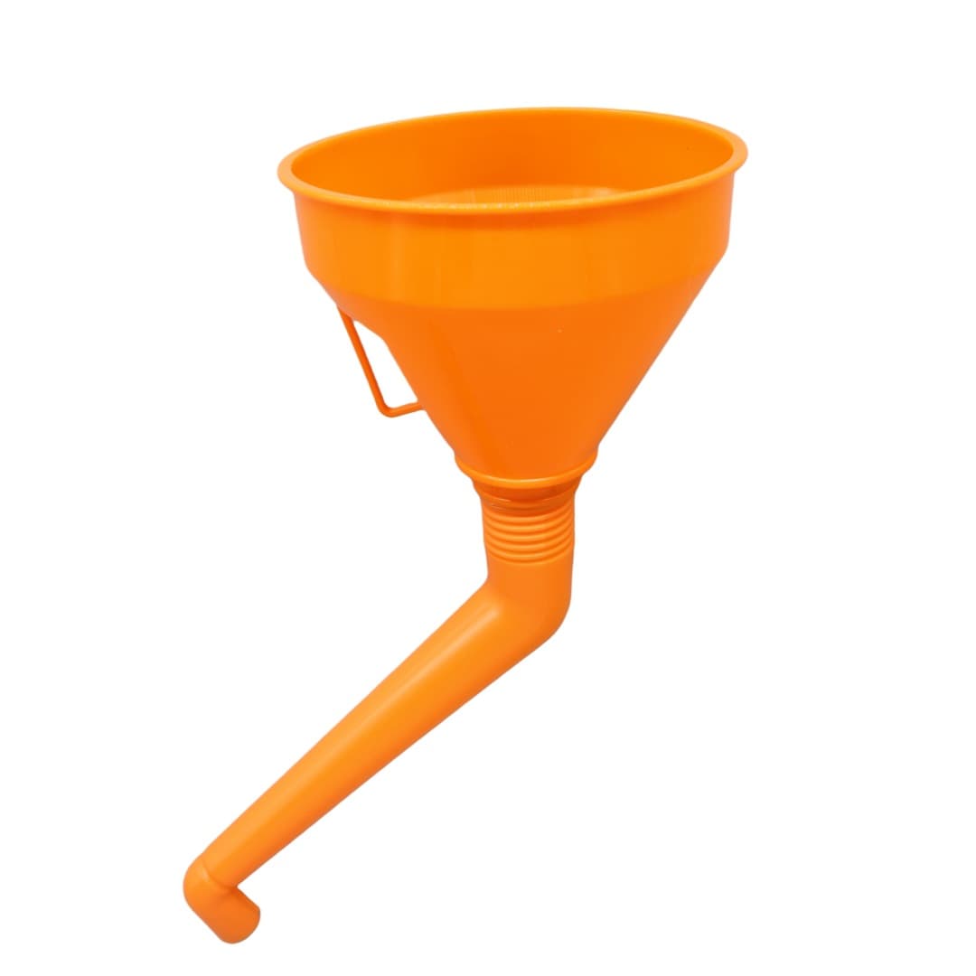 In-Stock Supply of Thickened, Filtered Fuel Funnels for Cars and Motorcycles, Medium Bend Style