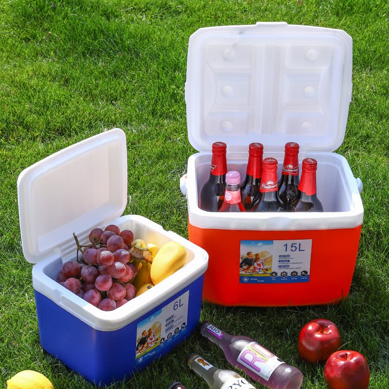 Portable Cooler Box Outdoor Picnic Cooler Car Insulated Ice Bucket Large Capacity Food Preservation Fishing Carry