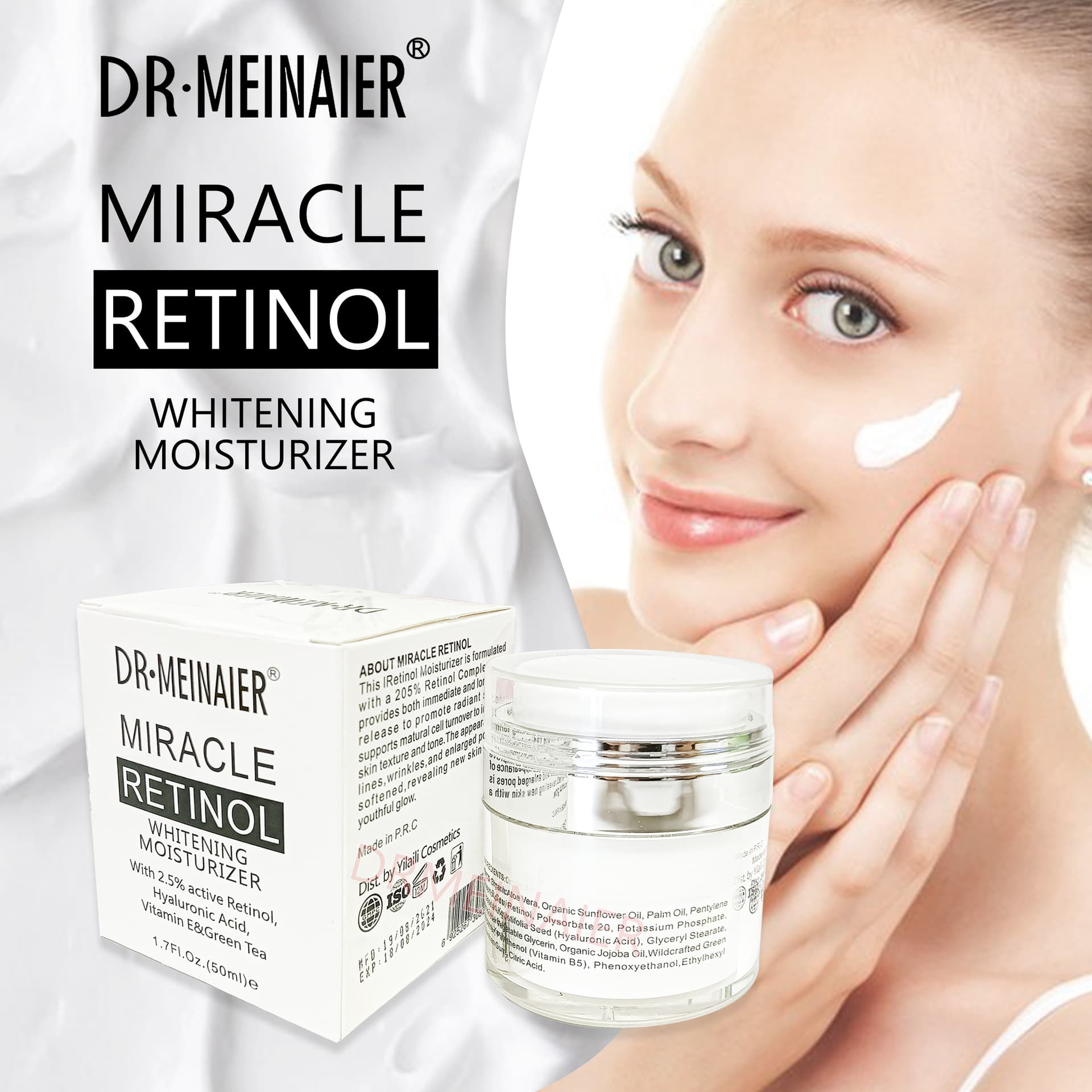 Retinol Moisturizing Face Cream Pore Minimizing Skin Care Firming Cream Hydrating Oil Control Lotion Wholesale