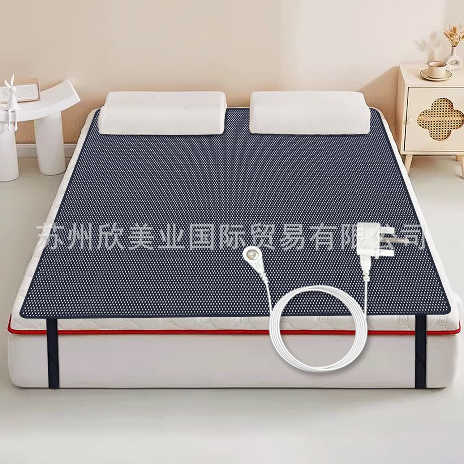 Perforated grounding mat, PU leather grounding sheet, Amazon earthing sheet mat, grounding wristband and waist support