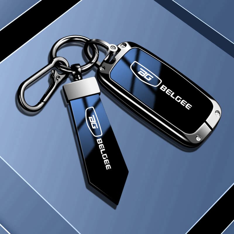 High-end metal key fob case for Belgee X80 PHEV and Galaxy EX5, stylish and minimalist with clip