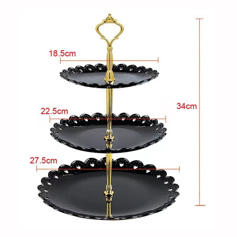 White Dessert Table Ornament Display Stand Cake Tray European Afternoon Tea Cold Buffet Tea Break Display Table Decoration