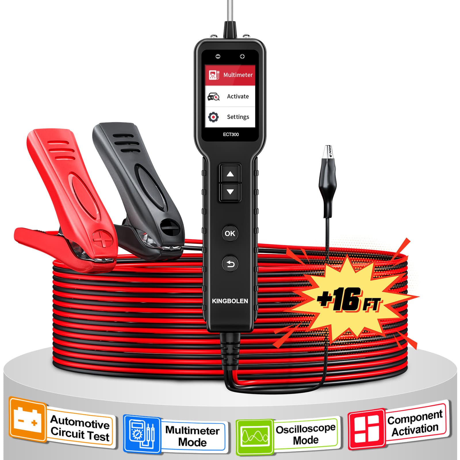 Ect300 Circuit Tester, Rapid Detection of Circuit Faults, Battery Usage Status Test, Vehicle Circuit Test