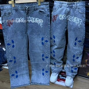 High-Quality Men's Cargo Jeans New Arrival Baggy Jeans Men's Clothing Wholesale