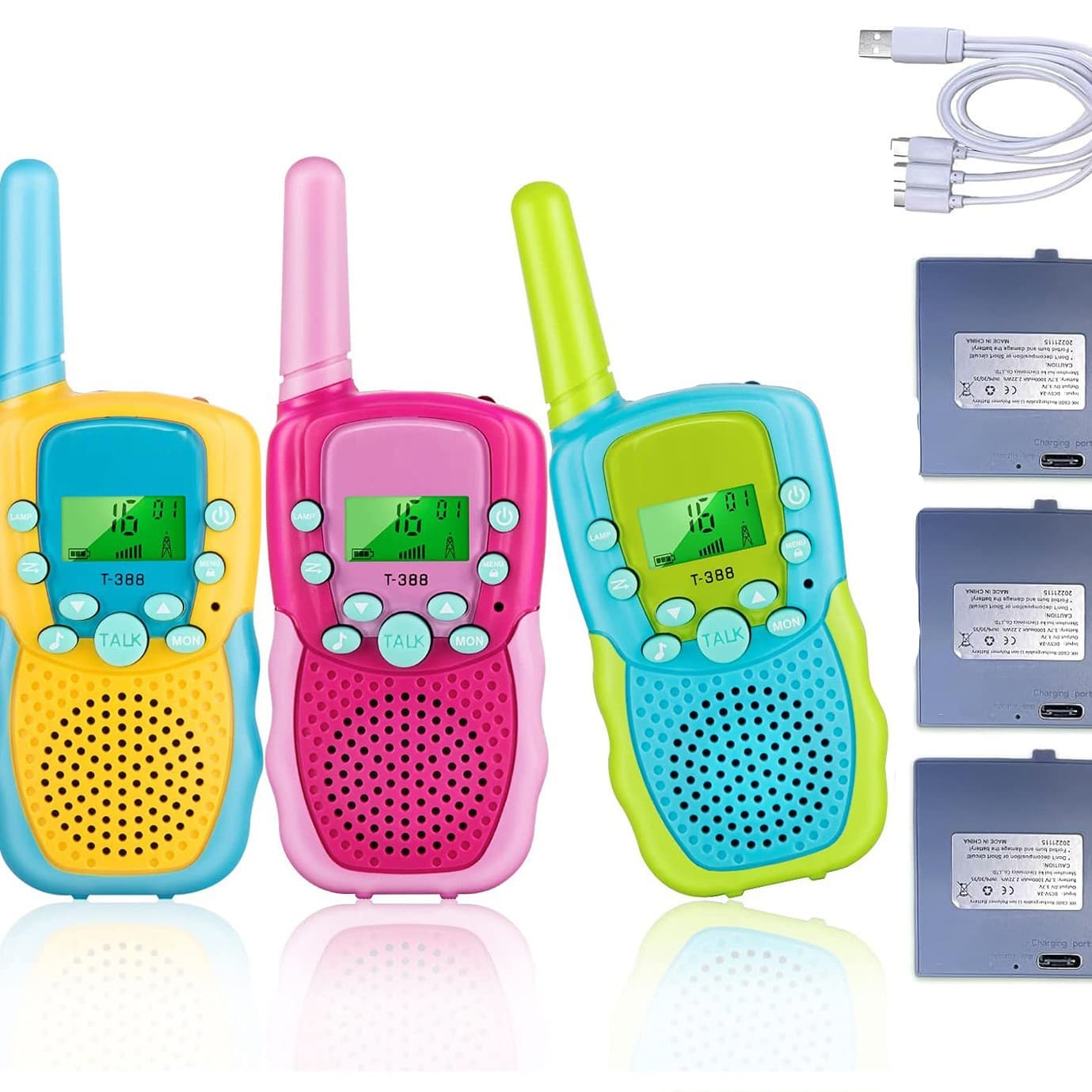 Long Distance Children's Walkie Talkie Toy T388 Handheld Communication Device Amazon Step-by-step Instruction Manual Included