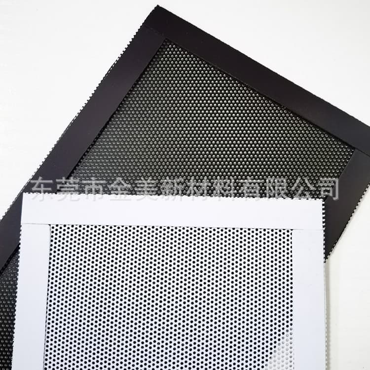 PVC speaker nets self-adhesive, magnetic dustproof nets, computer chassis fan PC plastic nets, customizable processing.