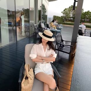 Lyocell Linen V-Neck Three-Quarter Sleeve Shirt for Women 2026 Spring Autumn New High-End Relaxed Casual Office Blouse