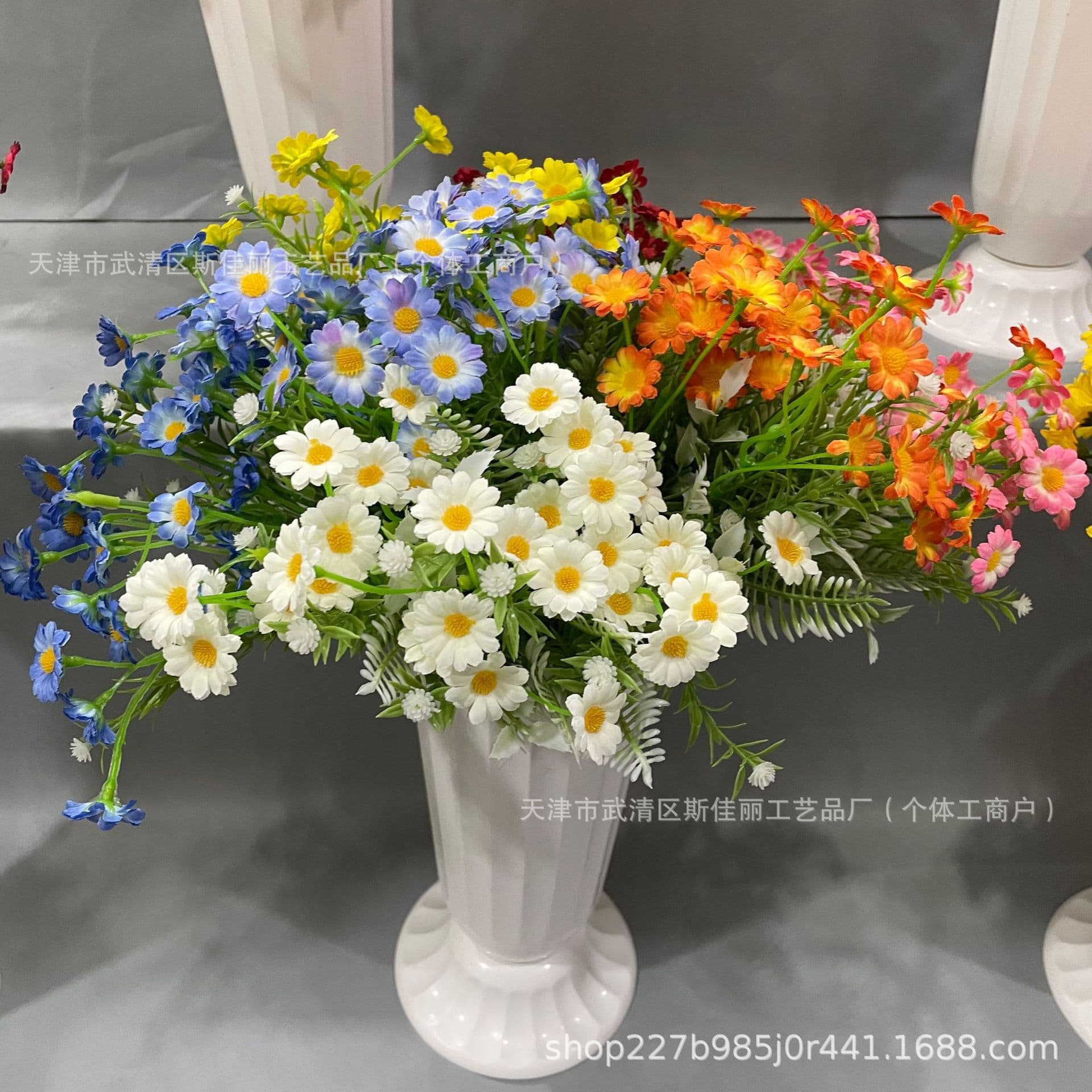 Artificial Daisy Chamomile Fake Flowers Fresh Home Decoration Photo Prop Wildflowers Factory Wholesale