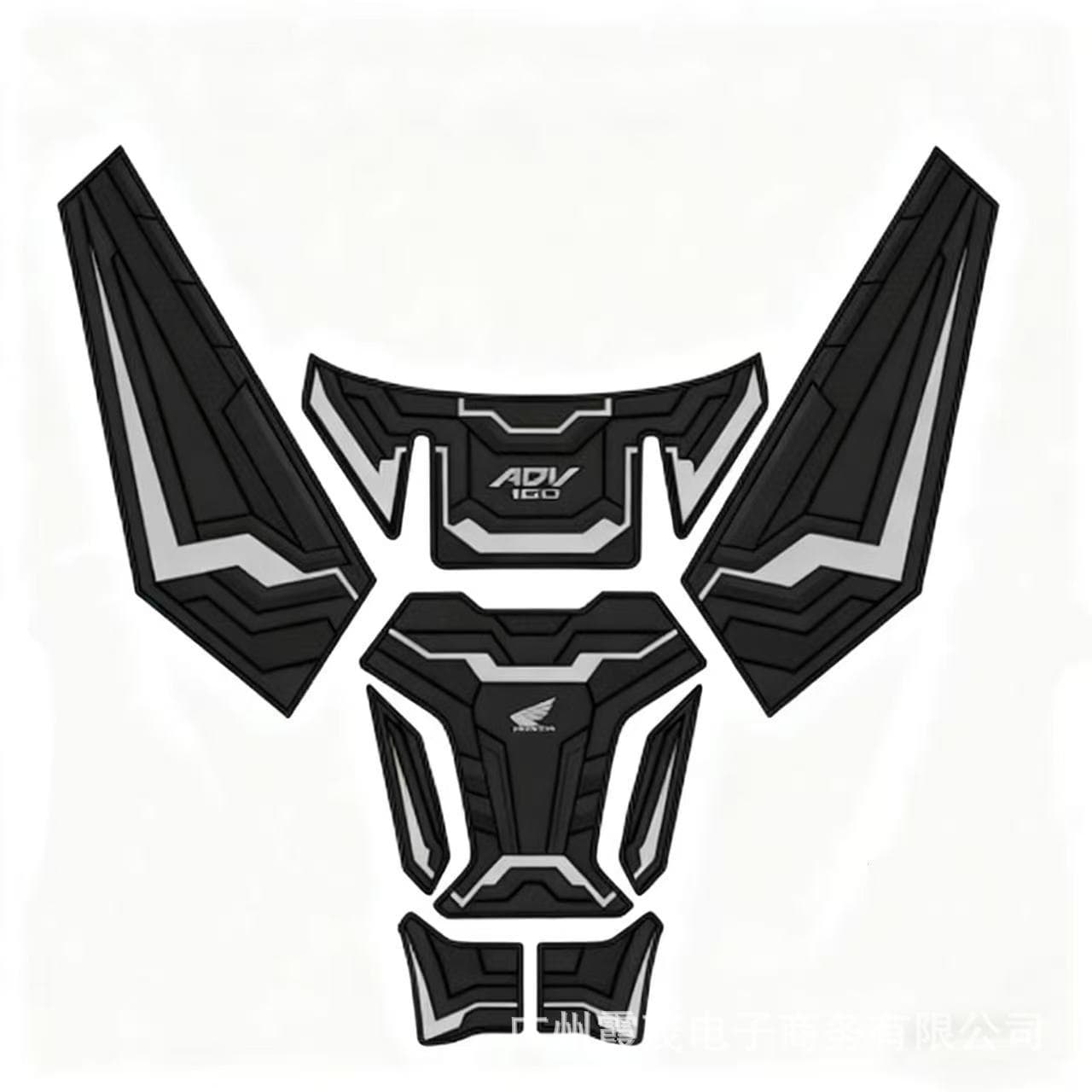 Compatible with Honda ADV160 Tank Pad Fishbone Anti-Slip Sticker Scooter Modification Motorcycle Decal Accessories Rubber