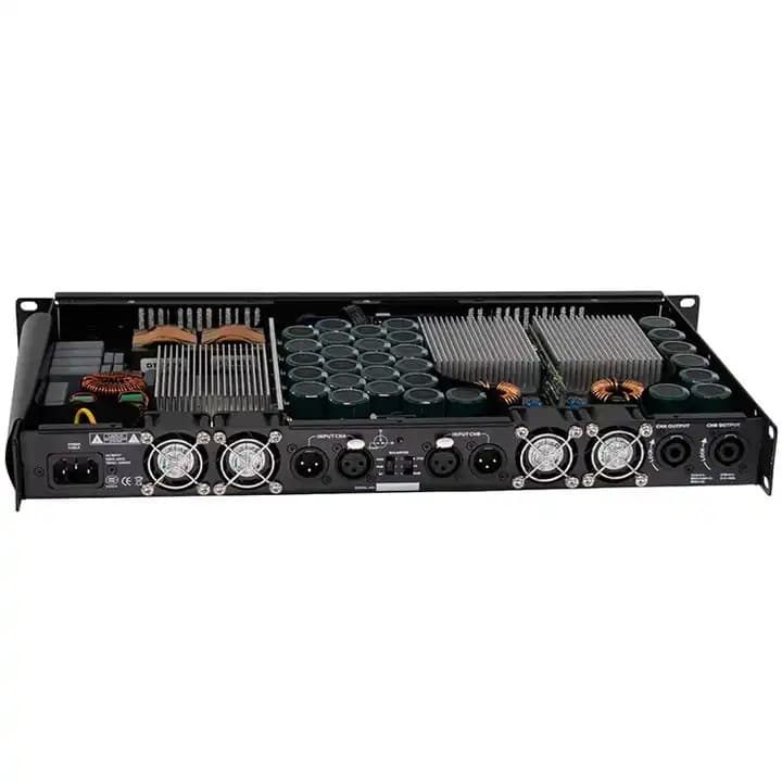 1U Digital Amplifier Stage Performance Conference Audio 2-Channel 2000W Power Amplifier Stereo Amplifier