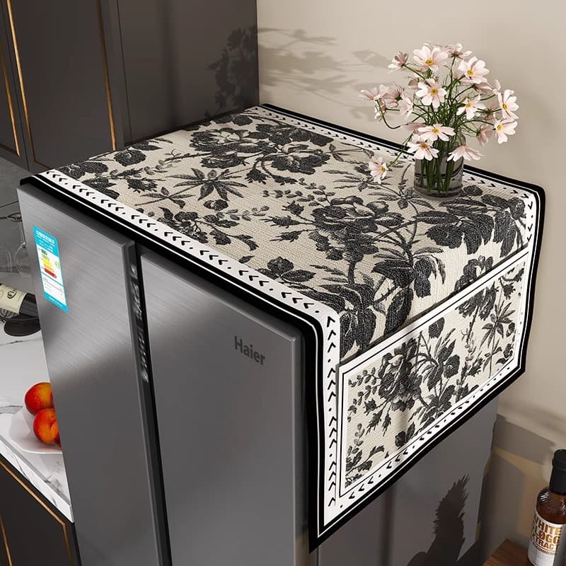 Refrigerator Cover Cloth Dust Cover for Household Single/Double Door, 2025 New Model Washing Machine Cover, Stand-Alone Drop Shipping