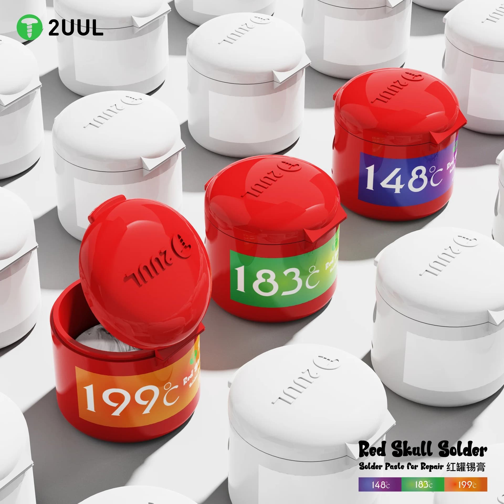 2UUL solder paste solder paste 183 degrees 148 degrees melting point welding repair motherboard CPU chip BGA low temperature 50g