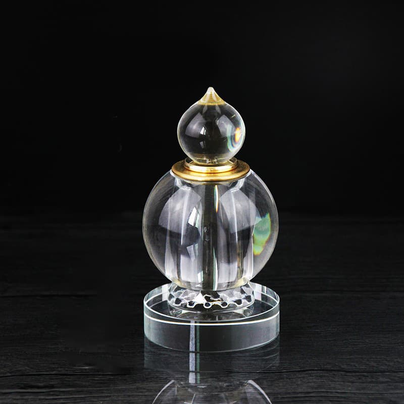 Large Enshrinement for Making Connections, Medium Crystal Stupa Ornament, Offering Relics, Buddha Pagoda Gau Box Craft Ornament